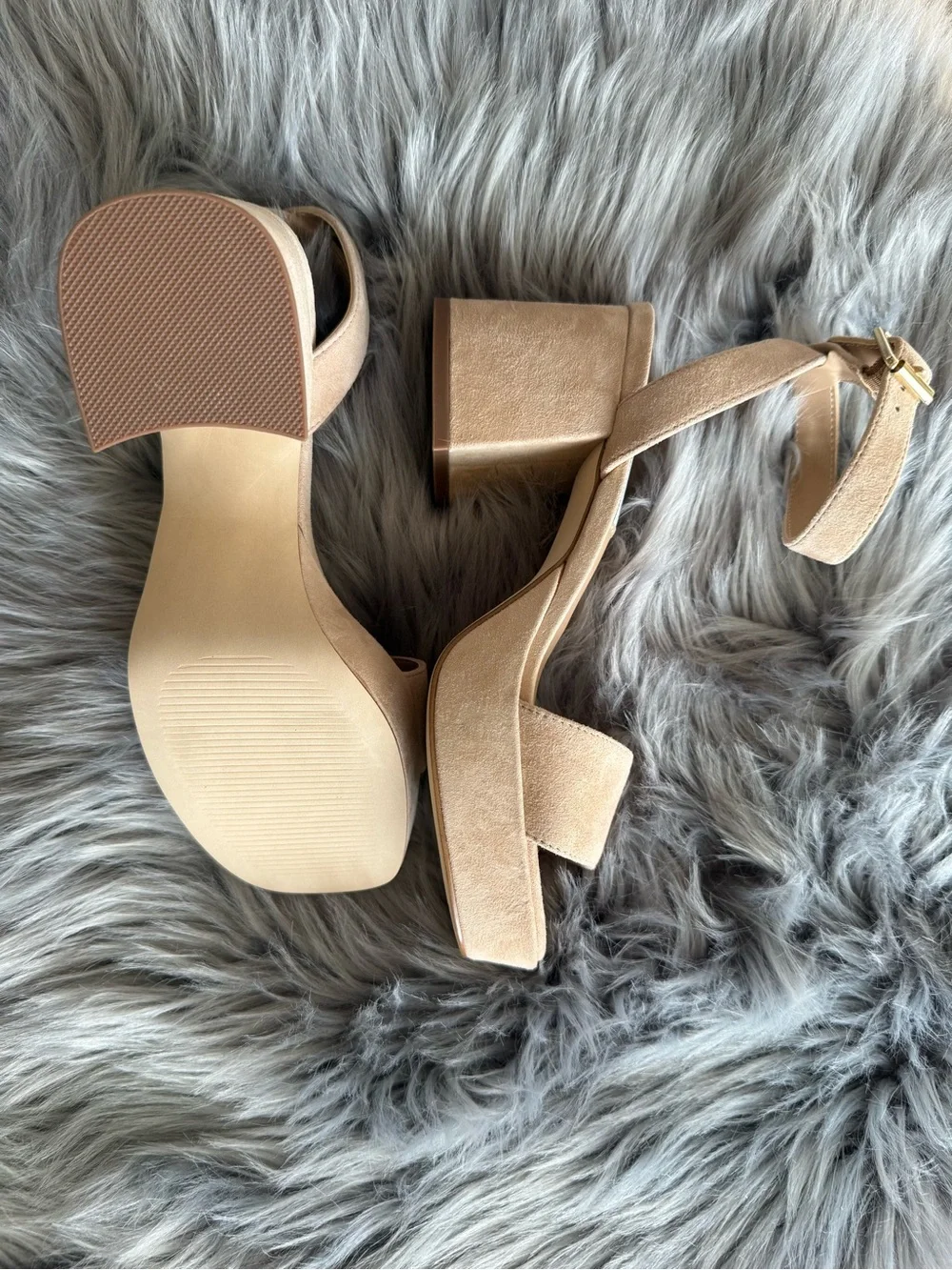 Steve Madden Mercerr Tan Suede Heels